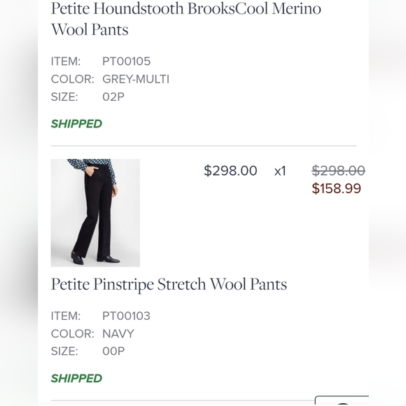 Brooks Brothers pinstripe italian wool pants - Picture 4 of 16